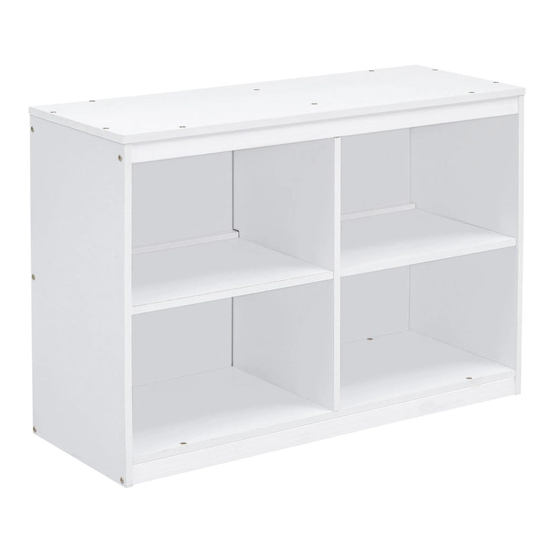 White Twin Loft Bed with Retractable Desk Drawers and Side Shelves